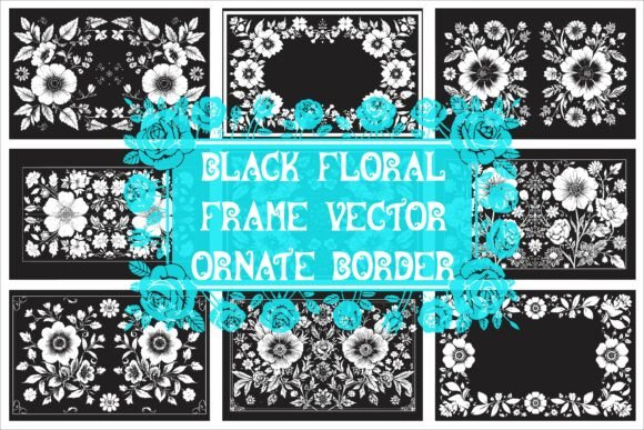 Download Elegant Laser Cut Black and White Floral - White Collection