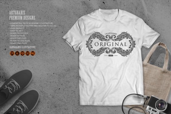 Download Luxury Classic Floral Frame Silhouette - Classic Collection