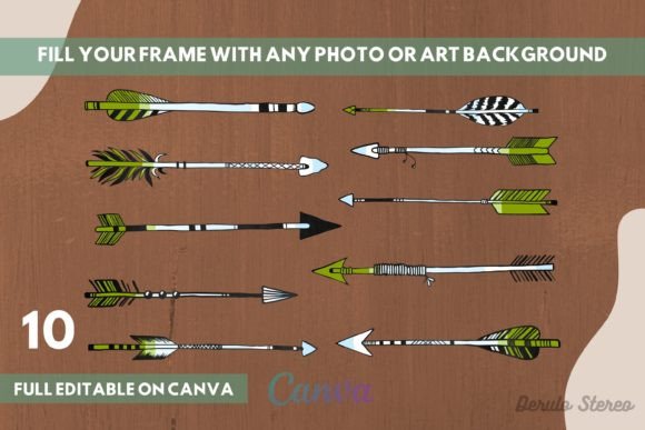 Download Boho Arrow Canva Frame Collection - Boho arrow Collection