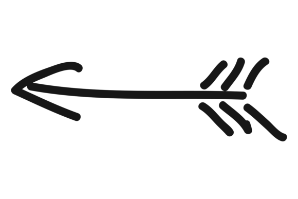 Download Boho Arrow Doodle. Black Hand Drawn Symb - Boho arrow Collection