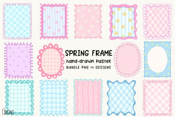 Download Spring Frame Hand-Drawn Clipart Bundle - Premium Resources