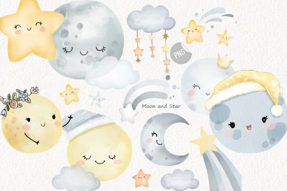 Download Moon Clipart | Hand Drawn Clipart, PNG - Premium Resources