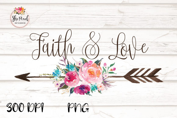 Download BoHo Arrow Faith &amp; Love Clipart - Boho arrow Collection