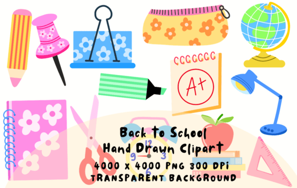 Download Back to School Hand Drawn Clipart - Premium Resources