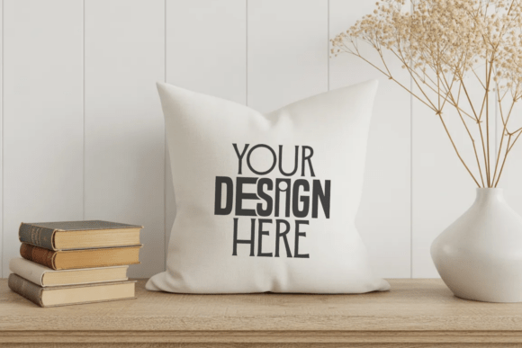 Download White Throw Pillow Mockup - White Collection